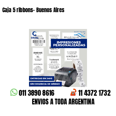 Caja 5 ribbons- Buenos Aires