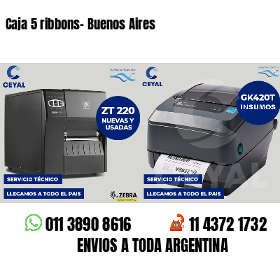 Caja 5 ribbons- Buenos Aires