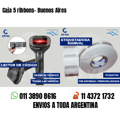 Caja 5 ribbons- Buenos Aires