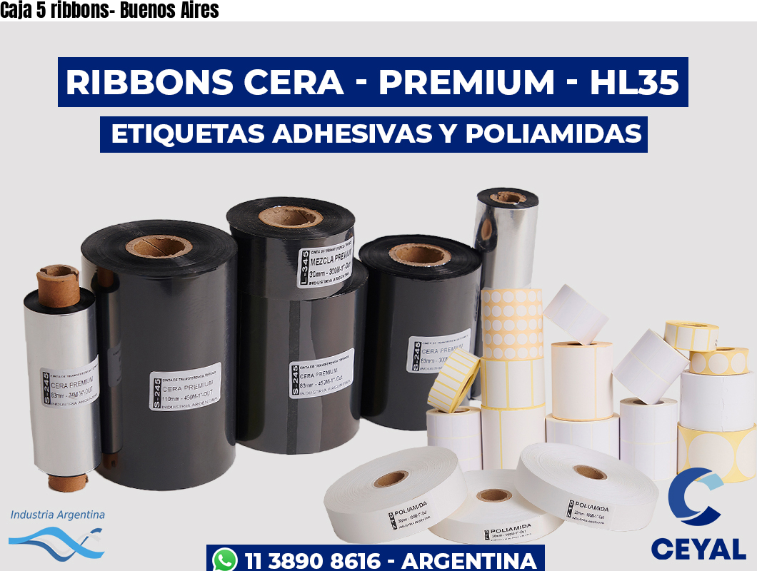Caja 5 ribbons- Buenos Aires