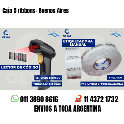 Caja 5 ribbons- Buenos Aires