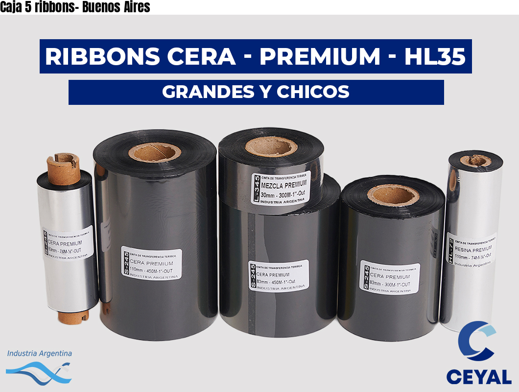 Caja 5 ribbons- Buenos Aires