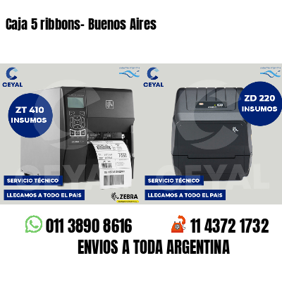 Caja 5 ribbons- Buenos Aires
