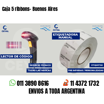 Caja 5 ribbons- Buenos Aires
