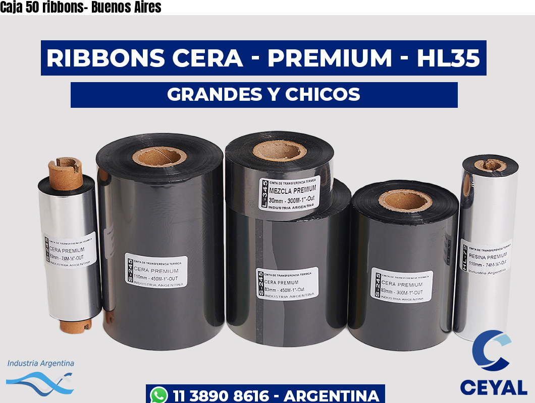 Caja 50 ribbons- Buenos Aires