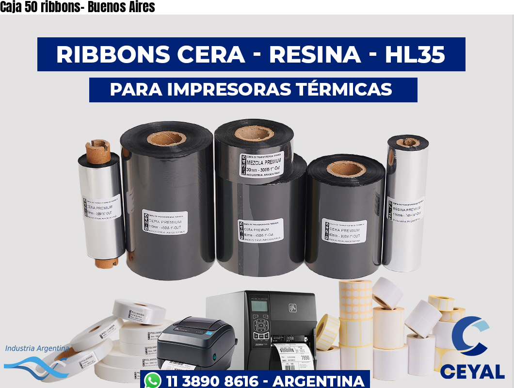Caja 50 ribbons- Buenos Aires