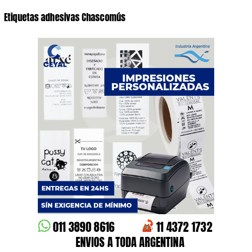 Etiquetas adhesivas Chascomús