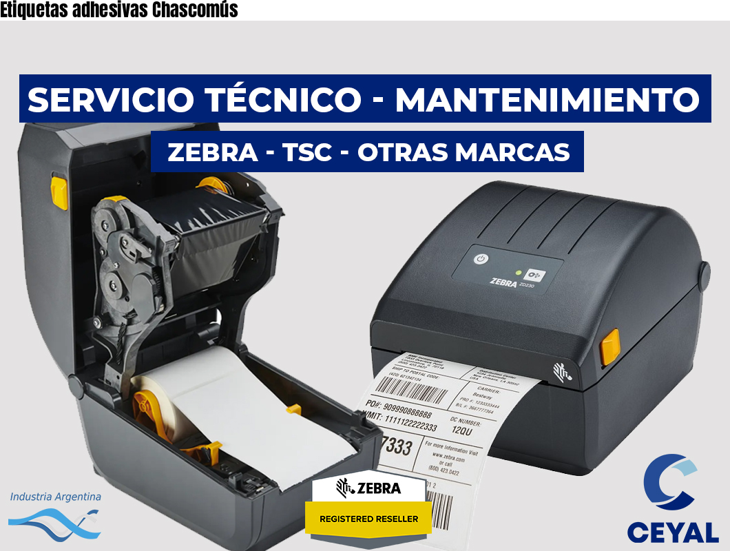 Etiquetas adhesivas Chascomús