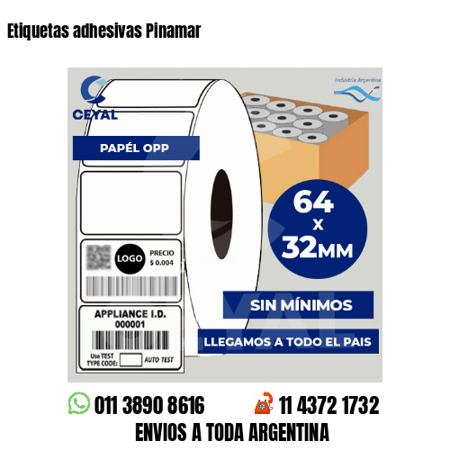 Etiquetas adhesivas Pinamar