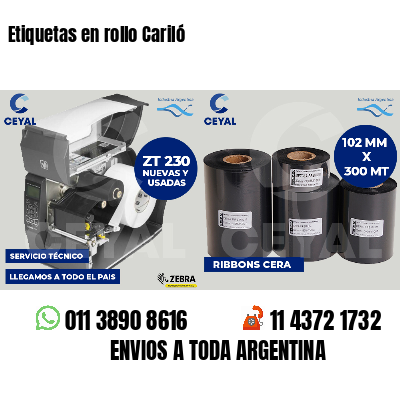 Etiquetas en rollo Cariló