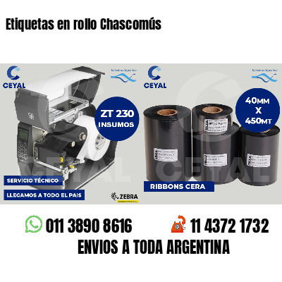 Etiquetas en rollo Chascomús