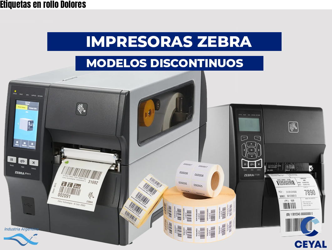Etiquetas en rollo Dolores