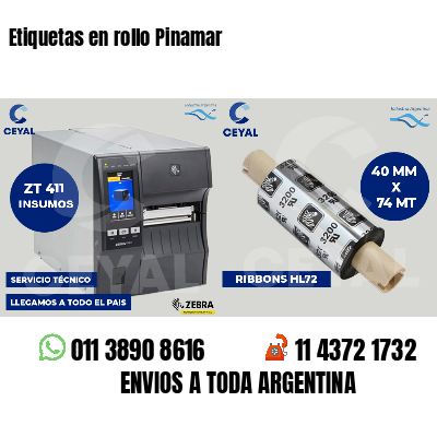 Etiquetas en rollo Pinamar