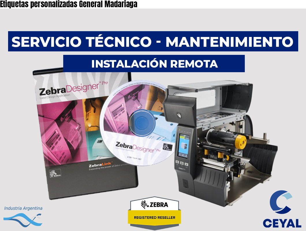 Etiquetas personalizadas General Madariaga