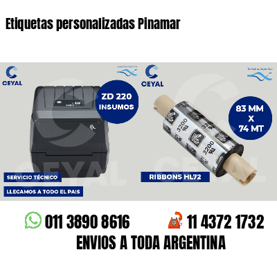 Etiquetas personalizadas Pinamar