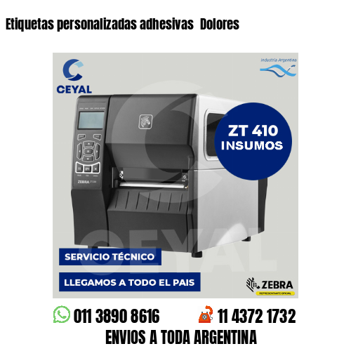 Etiquetas personalizadas adhesivas Dolores