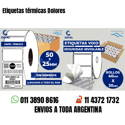 Etiquetas térmicas Dolores