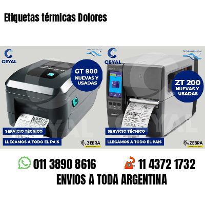 Etiquetas térmicas Dolores