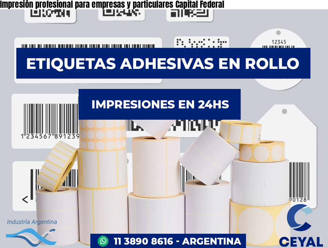 Impresión profesional para empresas y particulares Capital Federal