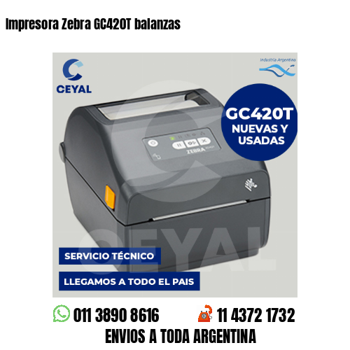 Impresora Zebra GC420T balanzas