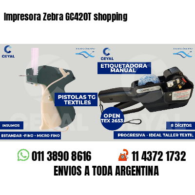 Impresora Zebra GC420T shopping