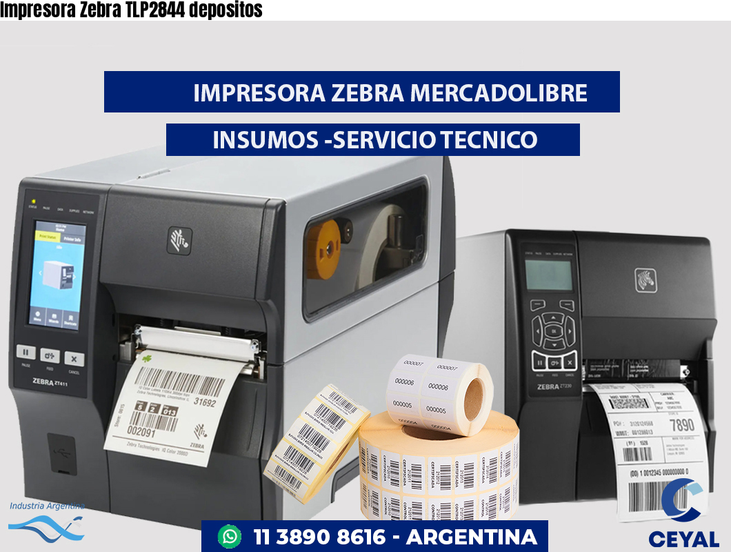 Impresora Zebra TLP2844 depositos