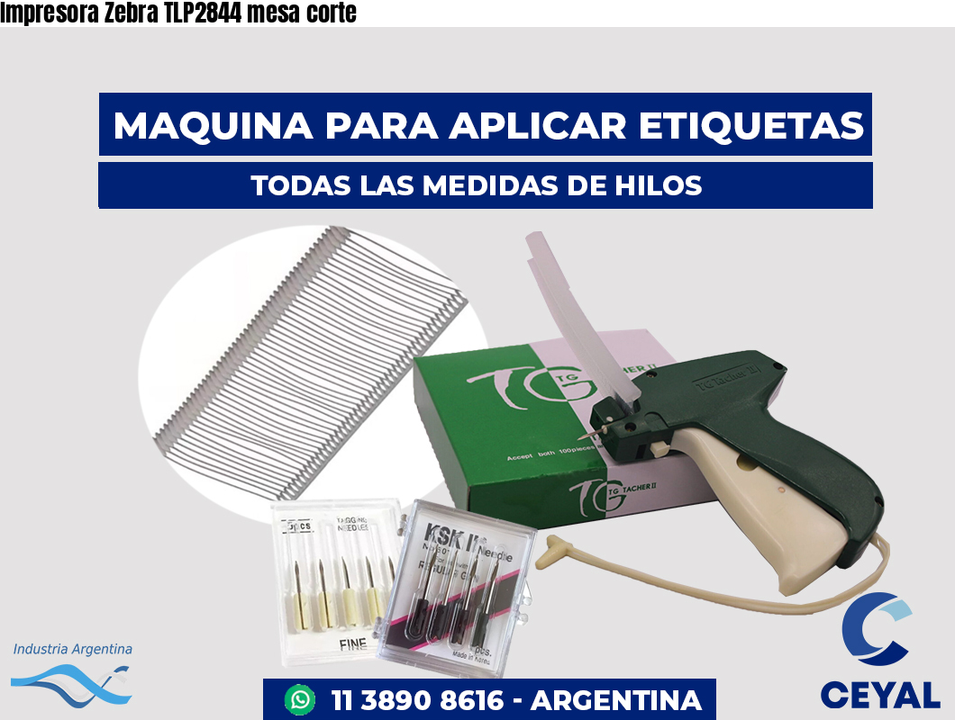 Impresora Zebra TLP2844 mesa corte