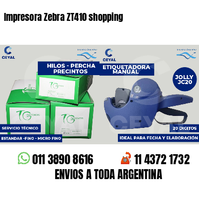 Impresora Zebra ZT410 shopping