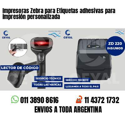 Impresoras Zebra para Etiquetas adhesivas para impresión personalizada