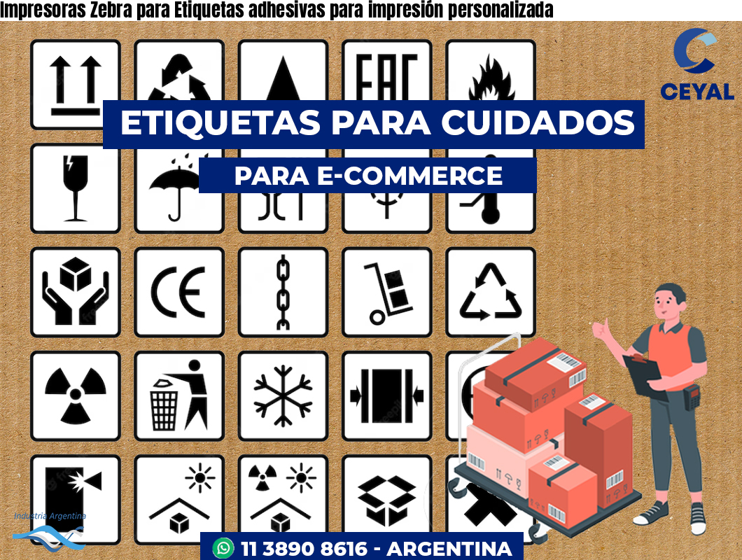 Impresoras Zebra para Etiquetas adhesivas para impresión personalizada