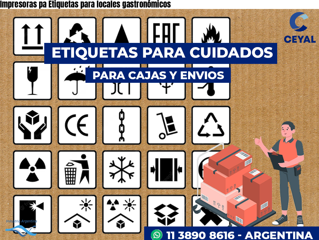 Impresoras pa Etiquetas para locales gastronómicos
