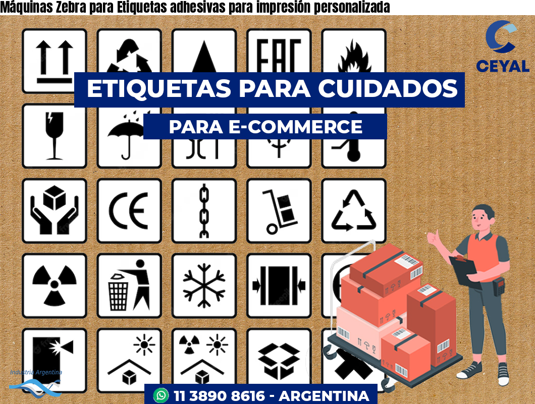 Máquinas Zebra para Etiquetas adhesivas para impresión personalizada