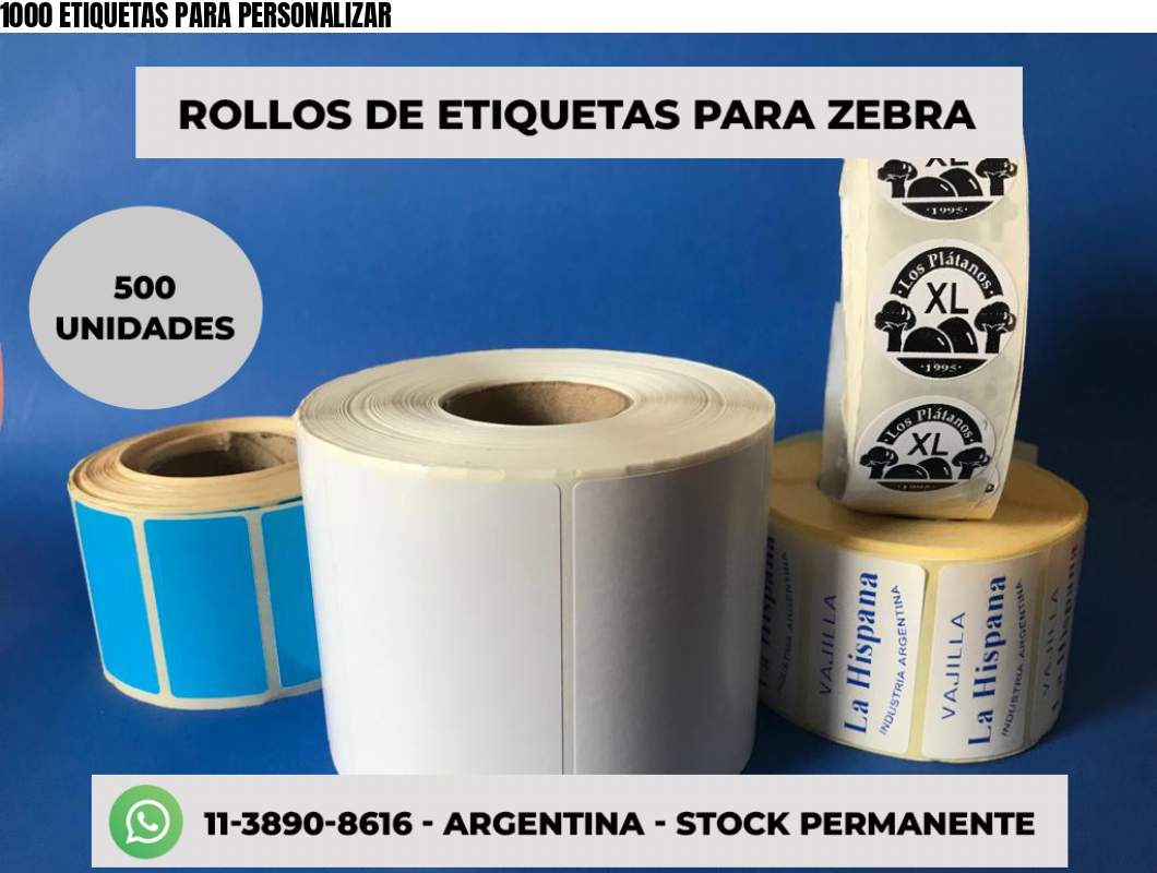 1000 ETIQUETAS PARA PERSONALIZAR
