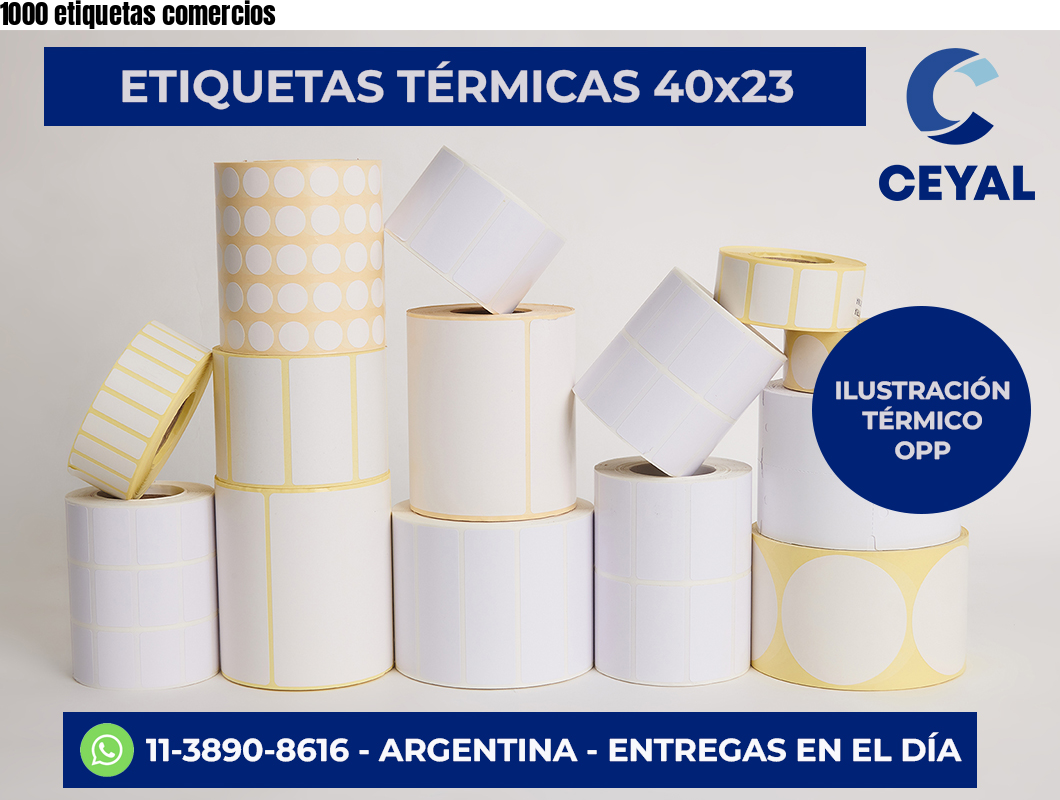 1000 etiquetas comercios