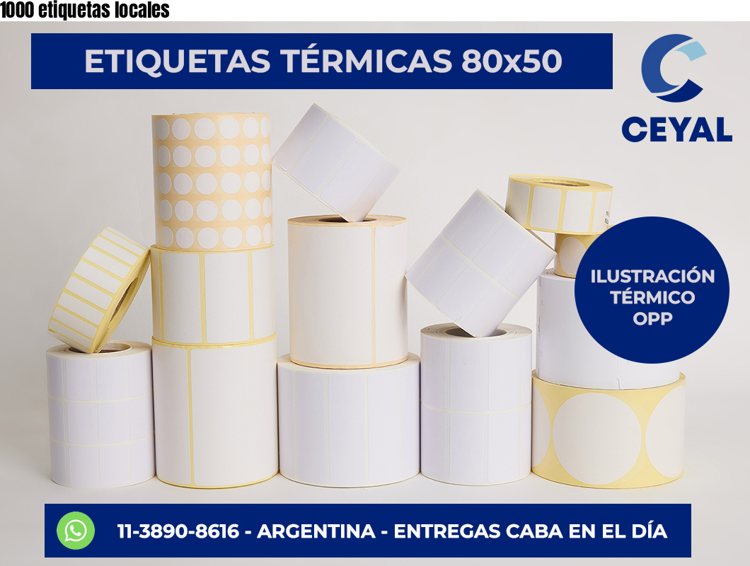 1000 etiquetas locales