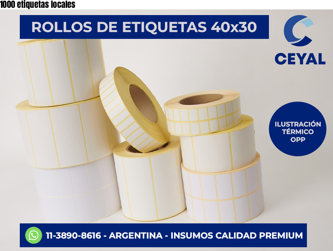 1000 etiquetas locales