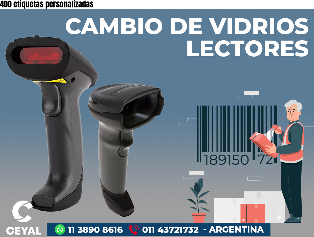 400 etiquetas personalizadas