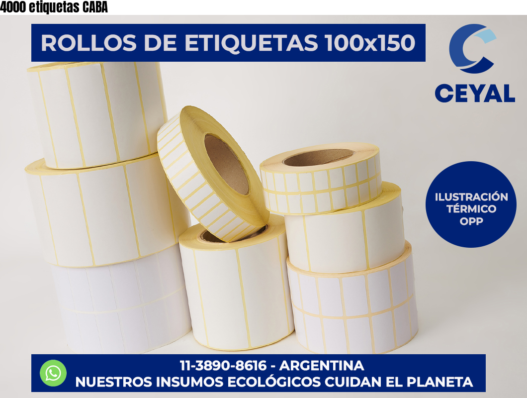 4000 etiquetas CABA