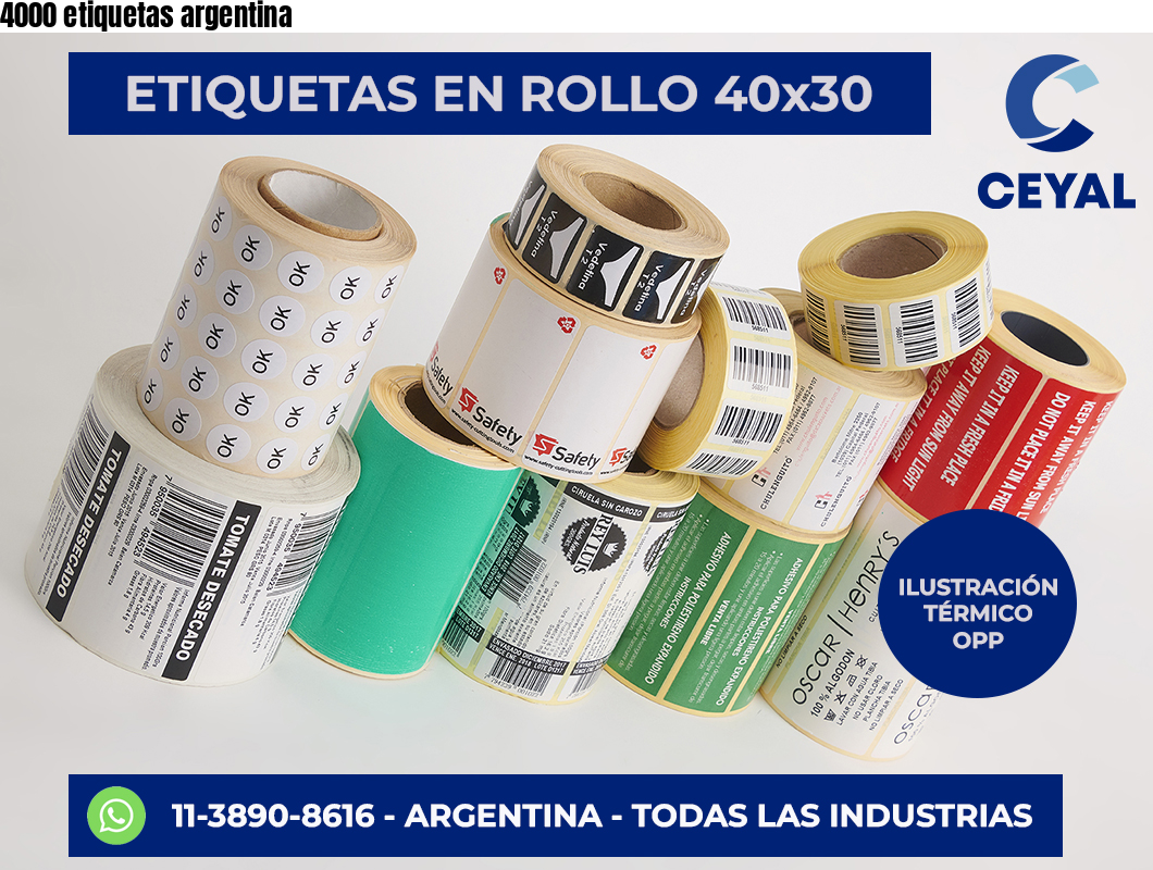 4000 etiquetas argentina
