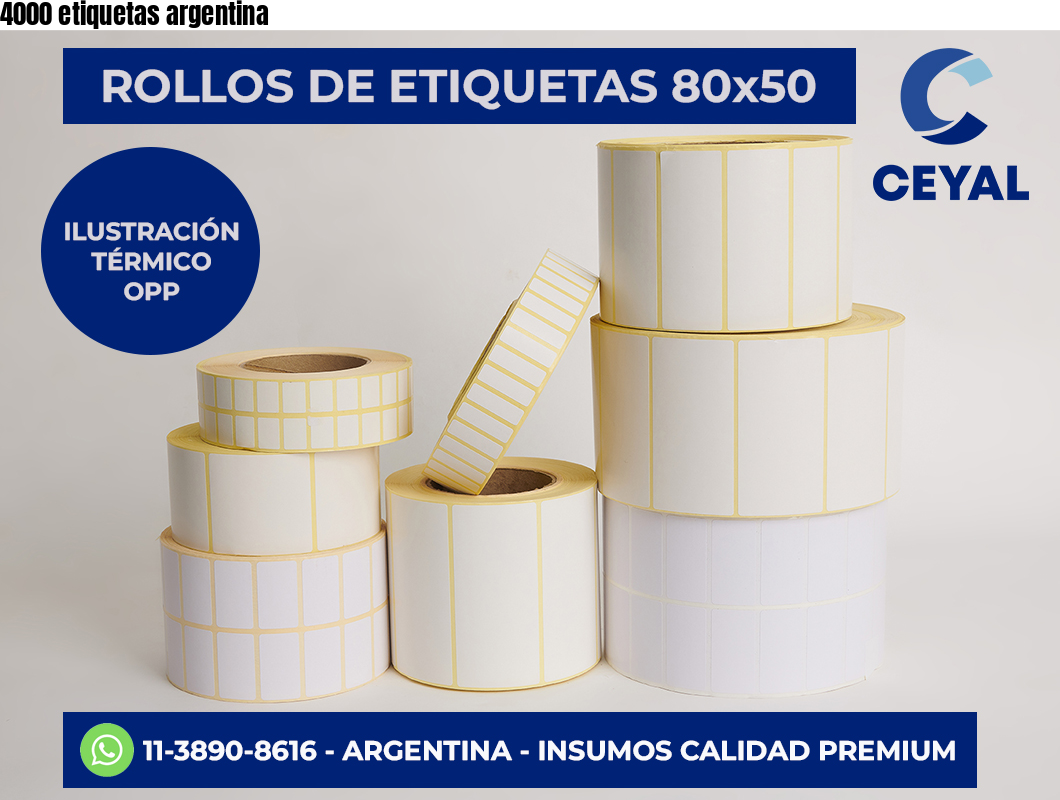 4000 etiquetas argentina