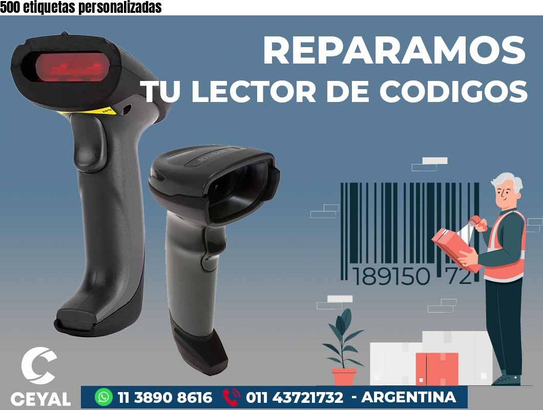 500 etiquetas personalizadas