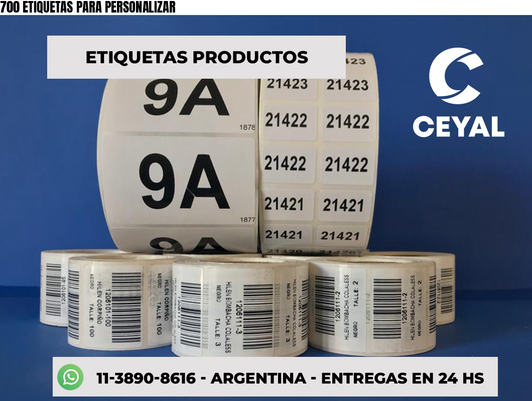 700 ETIQUETAS PARA PERSONALIZAR
