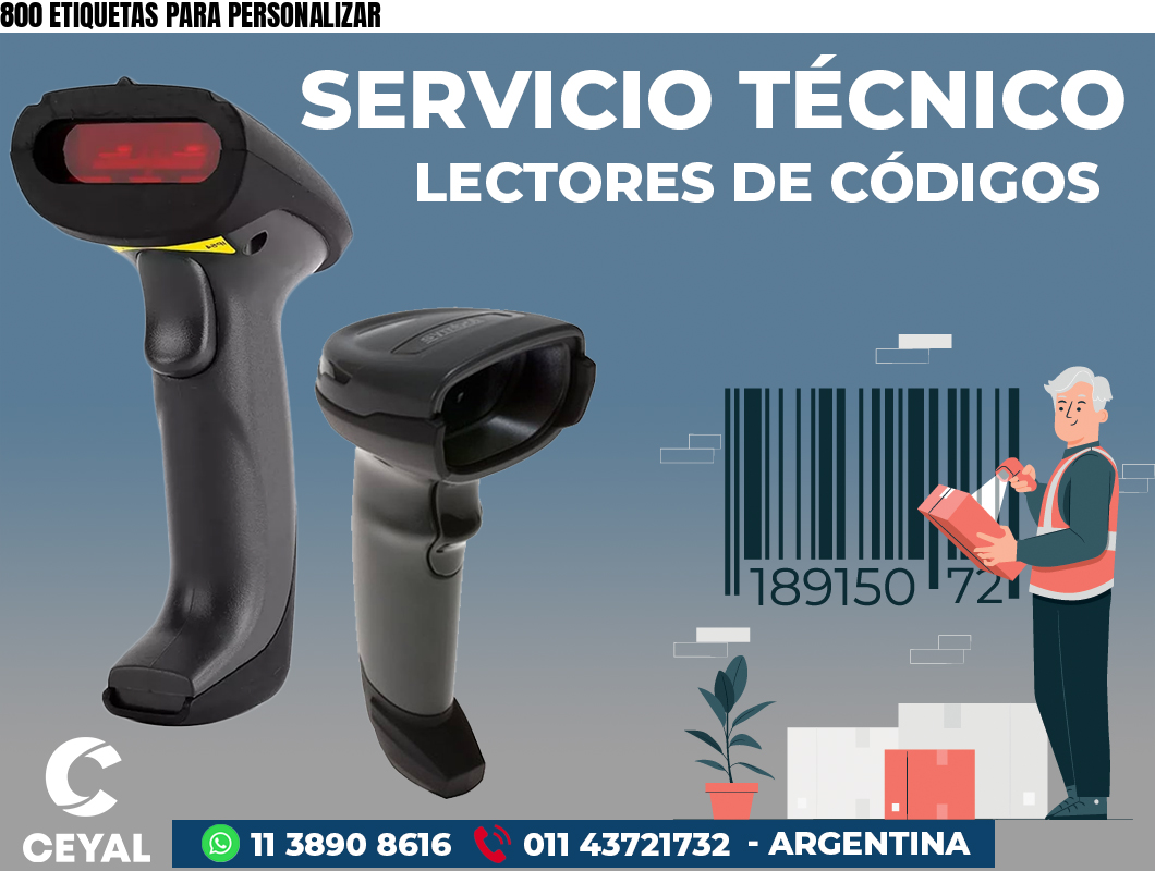 800 ETIQUETAS PARA PERSONALIZAR