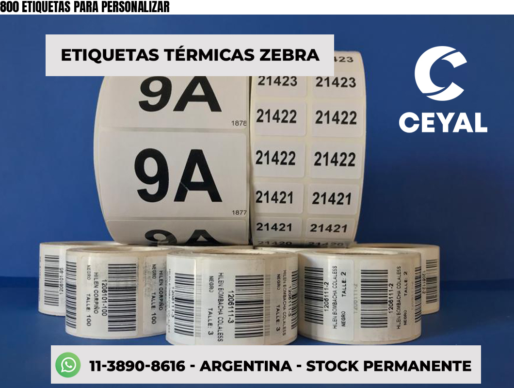800 ETIQUETAS PARA PERSONALIZAR