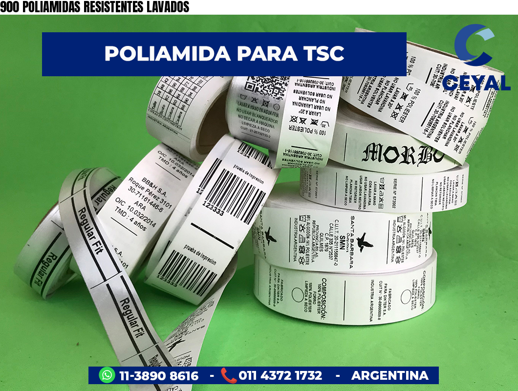 900 POLIAMIDAS RESISTENTES LAVADOS
