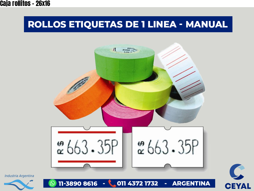 Caja rollitos - 26x16
