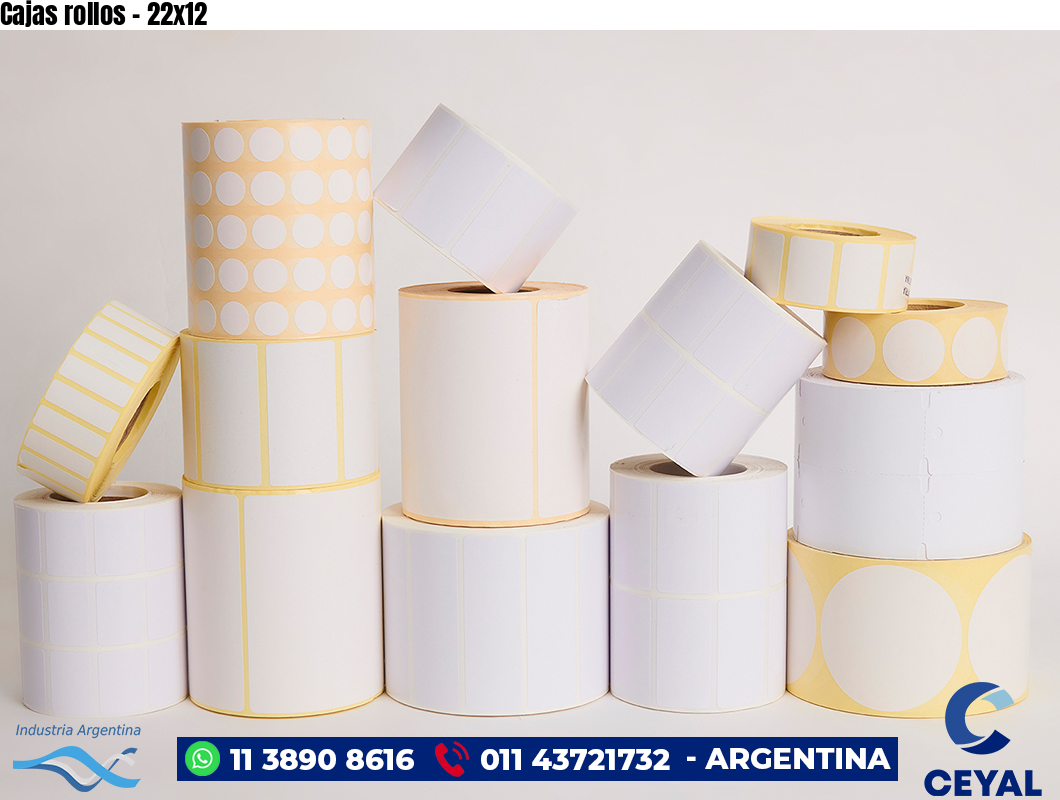 Cajas rollos - 22x12