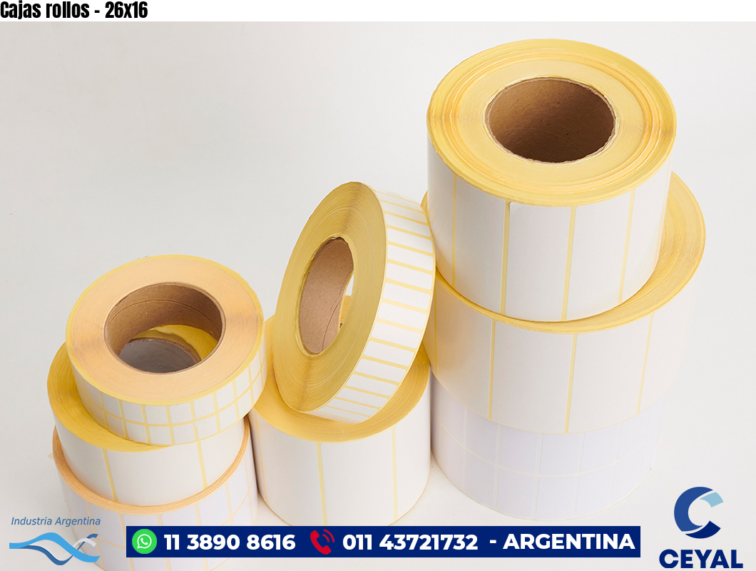 Cajas rollos - 26x16
