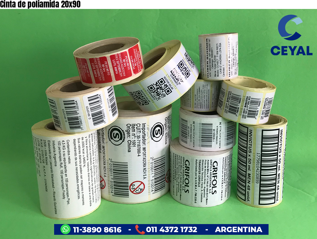 Cinta de poliamida 20x90