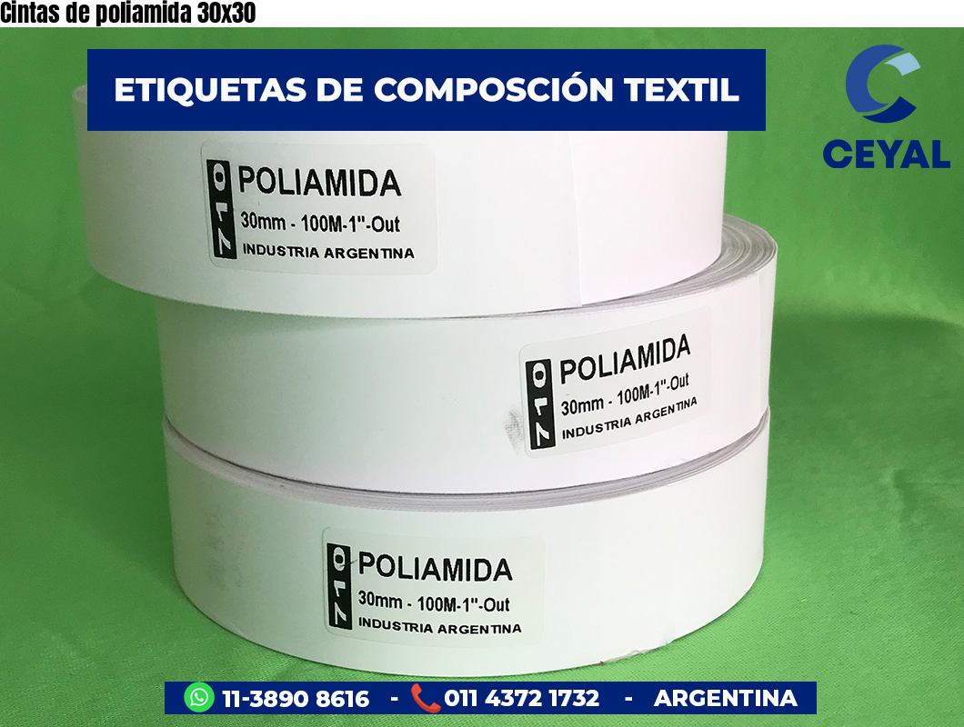 Cintas de poliamida 30×30